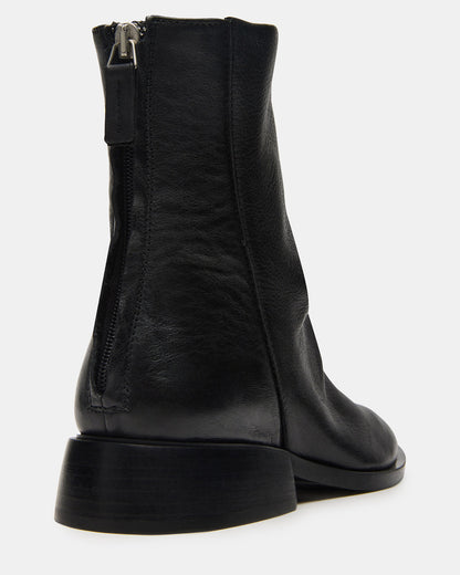 NEXIE Black Leather Women's Pointed-Toe Ankle Boot | Steve Madden Special Offer
