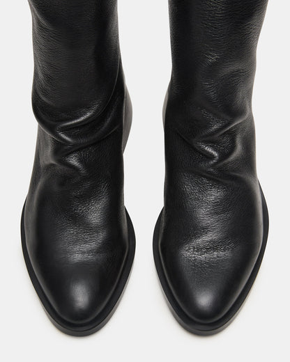 NEXIE Black Leather Women's Pointed-Toe Ankle Boot | Steve Madden Special Offer