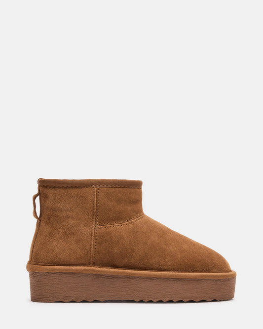 COMFY Chestnut Suede Women's Ankle Boot | Steve Madden Best Price