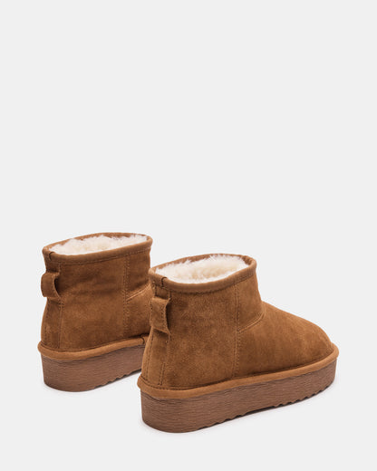 COMFY Chestnut Suede Women's Ankle Boot | Steve Madden Best Price
