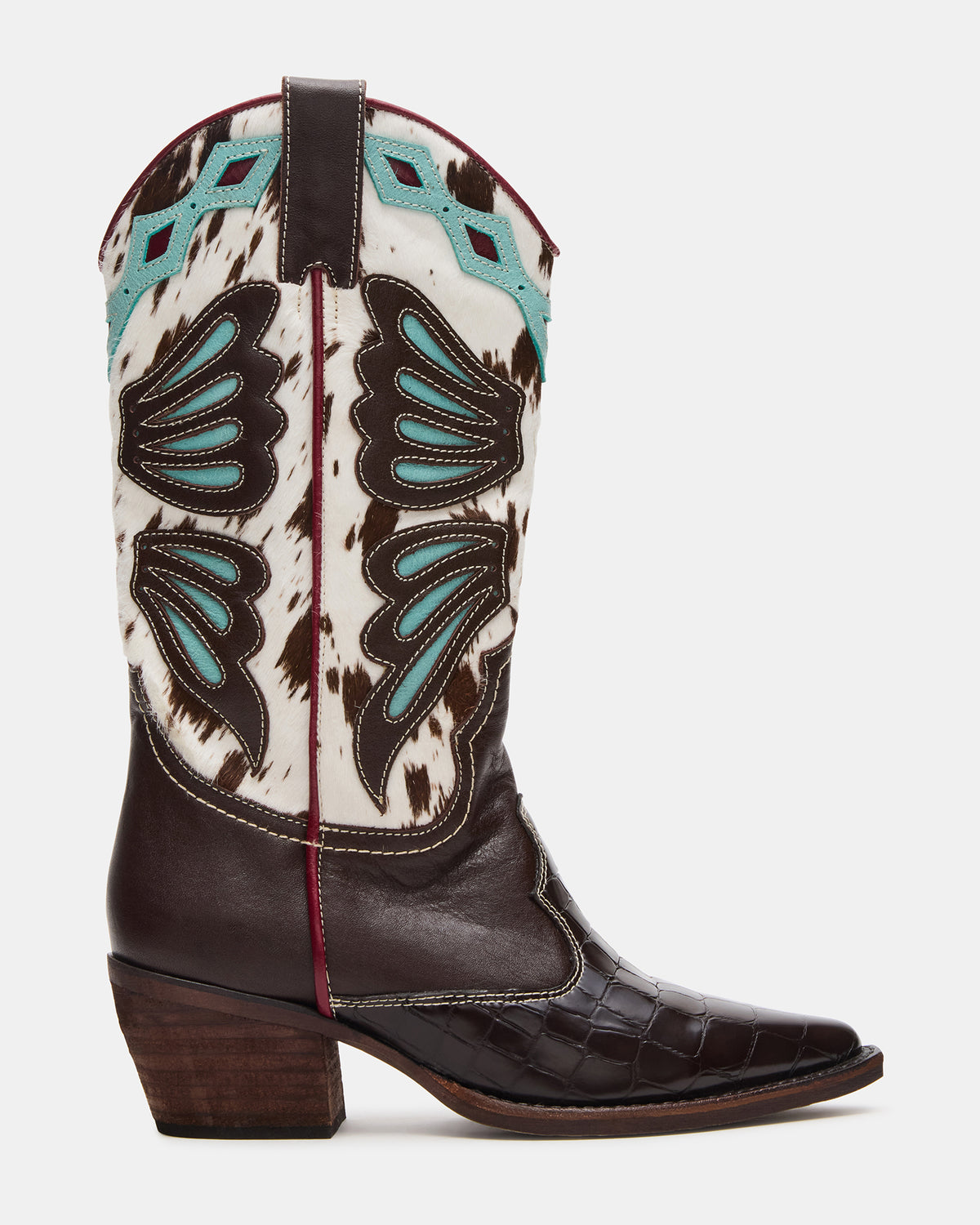 ARROYO Blue Multi Western Pointed-Toe Wome's Boot | Steve Madden Deals
