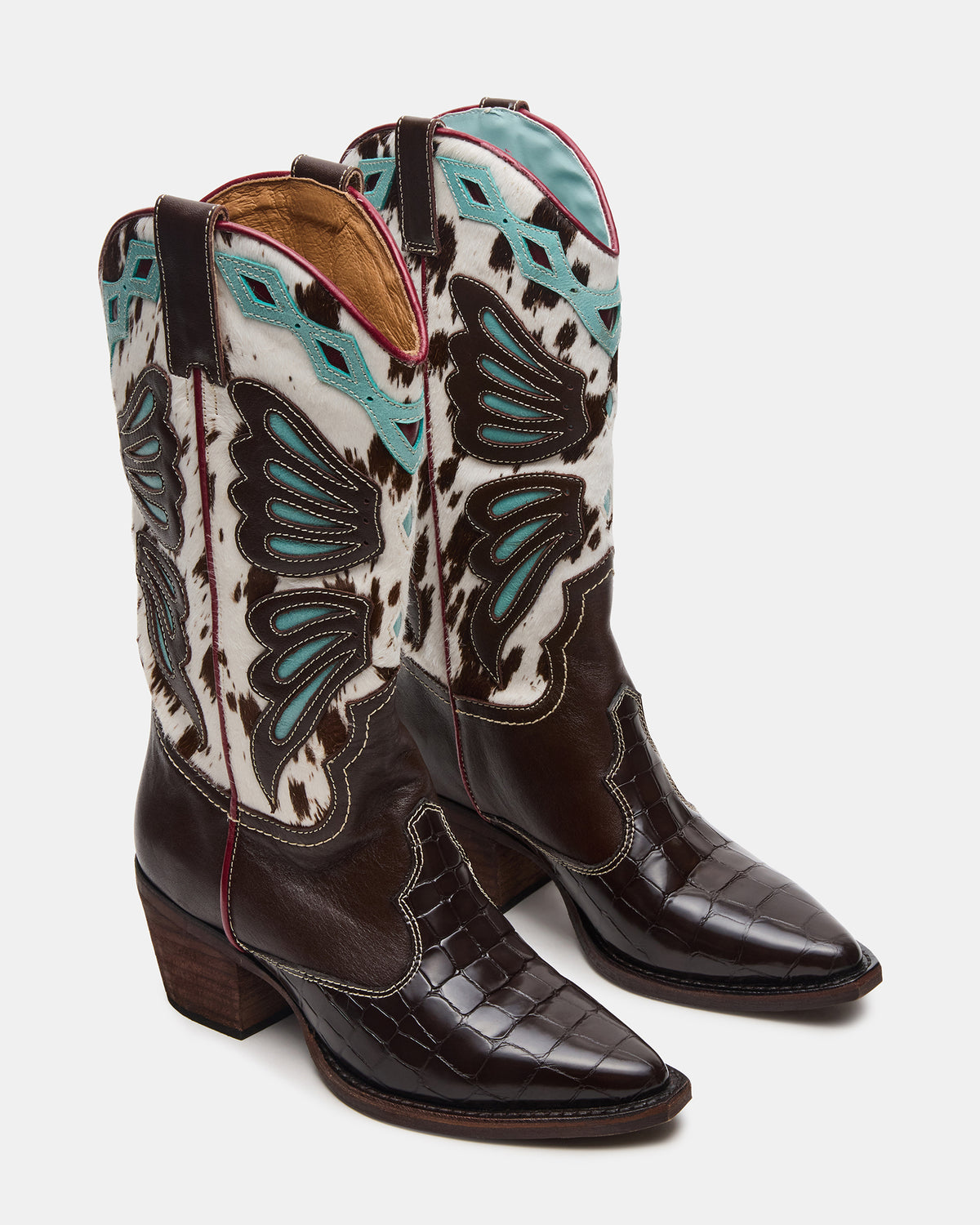 ARROYO Blue Multi Western Pointed-Toe Wome's Boot | Steve Madden Deals