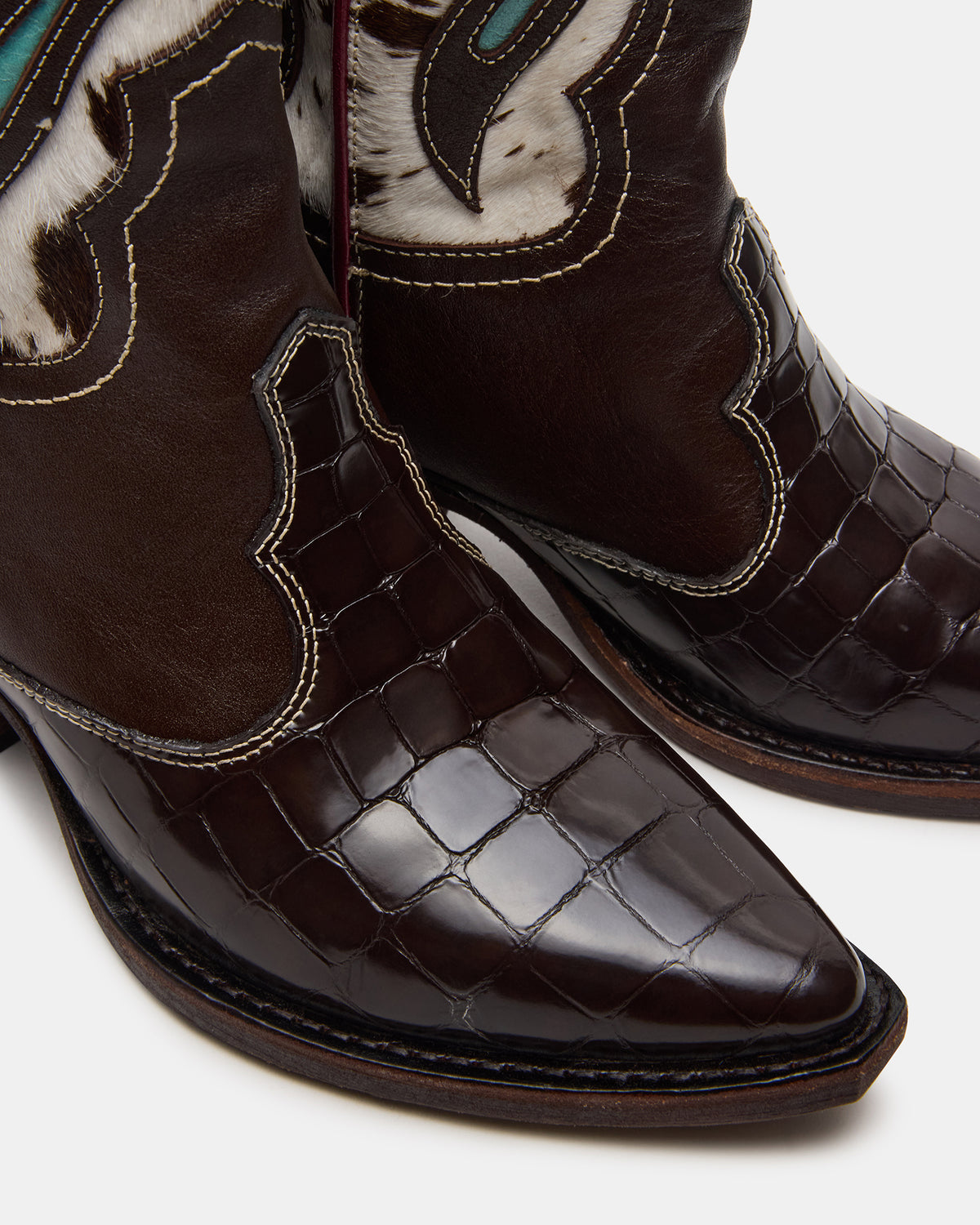 ARROYO Blue Multi Western Pointed-Toe Wome's Boot | Steve Madden Deals