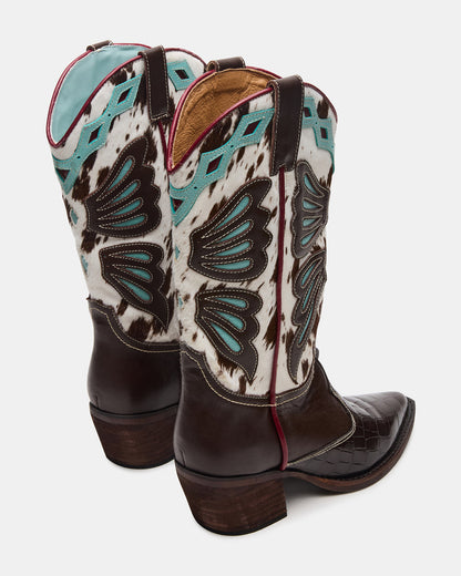 ARROYO Blue Multi Western Pointed-Toe Wome's Boot | Steve Madden Deals