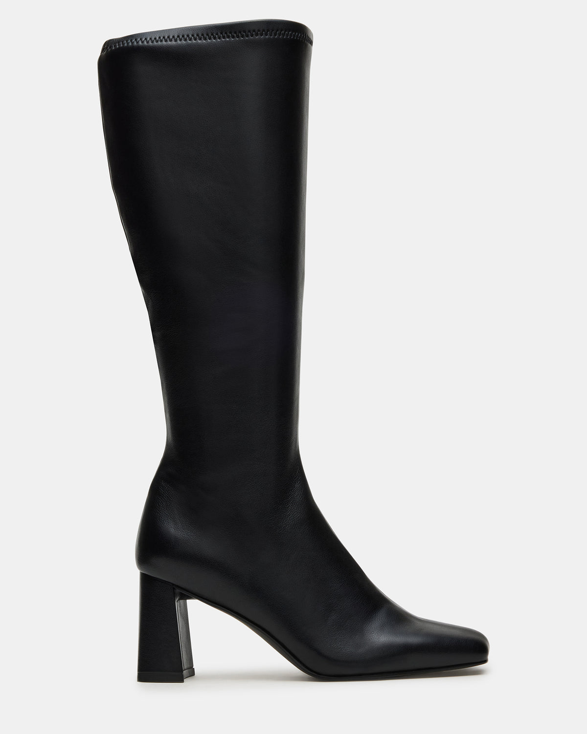 HOLLY Black Wide Calf Women's Knee-High Square-Toe Boot | Steve Madden Featured