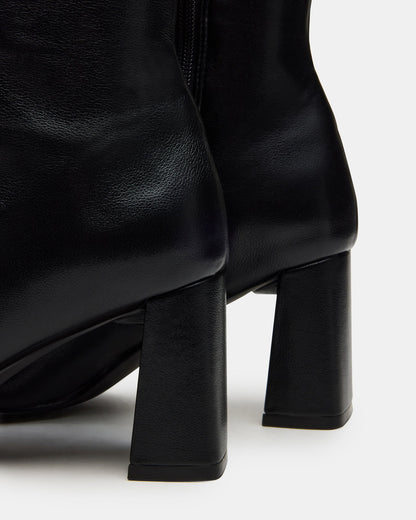 HOLLY Black Wide Calf Women's Knee-High Square-Toe Boot | Steve Madden Featured