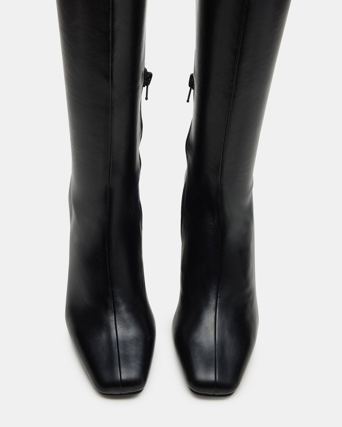 HOLLY Black Wide Calf Women's Knee-High Square-Toe Boot | Steve Madden Featured