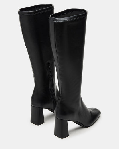 HOLLY Black Wide Calf Women's Knee-High Square-Toe Boot | Steve Madden Featured