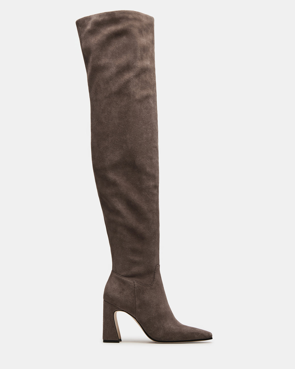 STRATUS Grey Suede Over-The-Knee Boot | Women's Boots | Steve Madden Popular