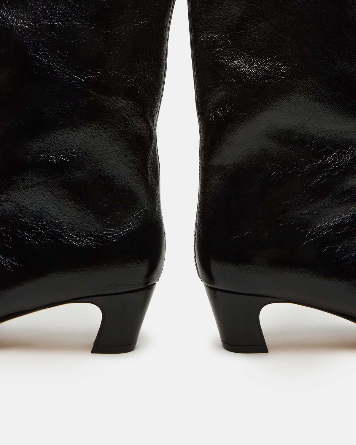 LYTTON Black Patent Pointed-Toe Kitten Heel Women's Ankle Boot | Steve Madden Best Price