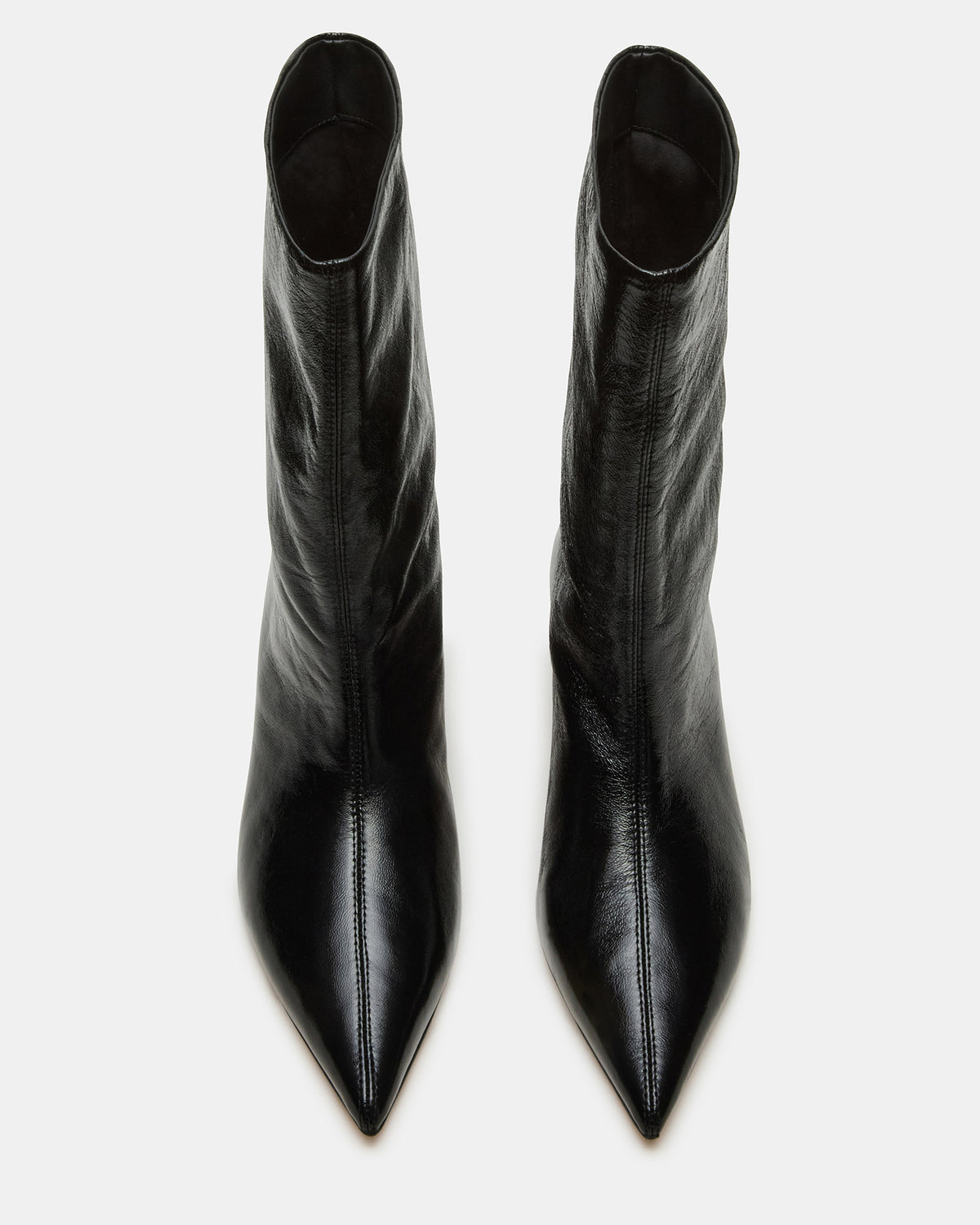 LYTTON Black Patent Pointed-Toe Kitten Heel Women's Ankle Boot | Steve Madden Best Price