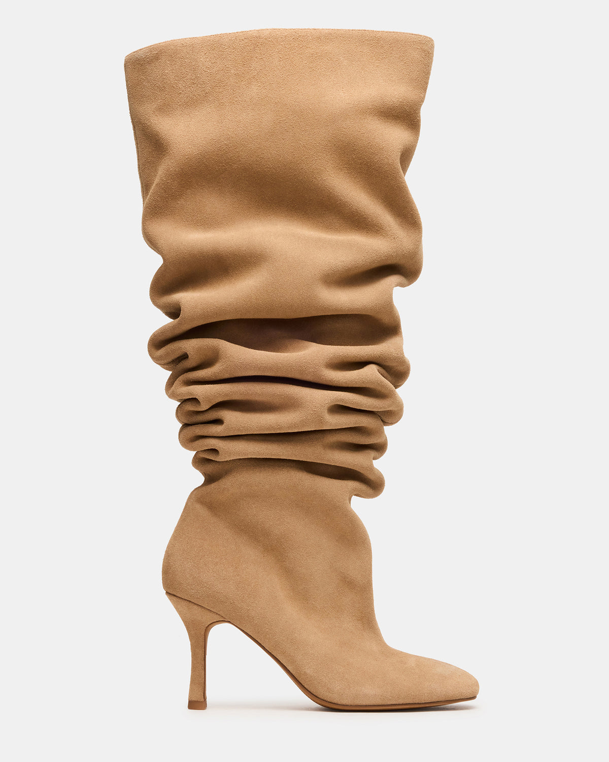 ALLISON Taupe Suede Over-The-Knee Heeled Women's Boot | Steve Madden Trending