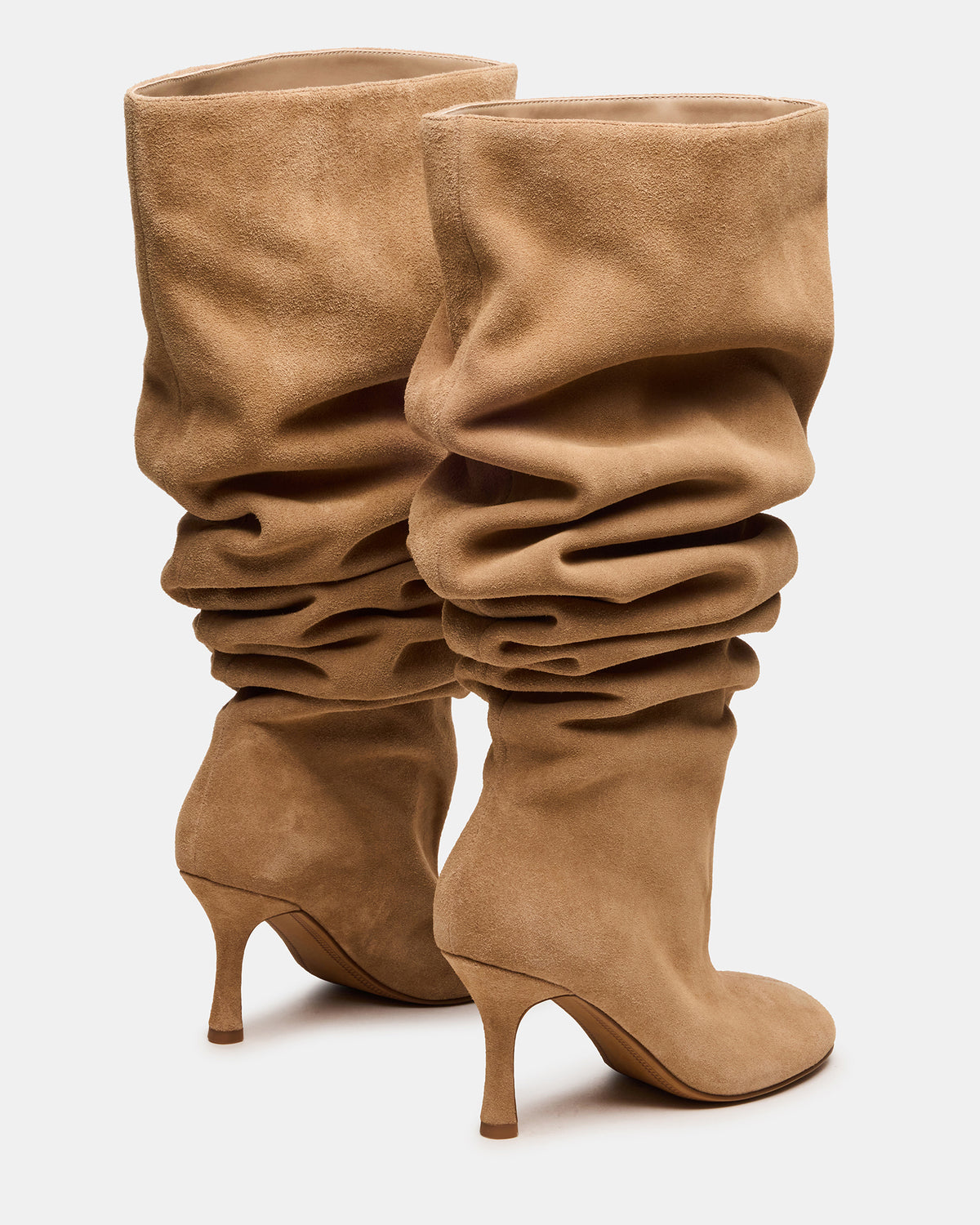 ALLISON Taupe Suede Over-The-Knee Heeled Women's Boot | Steve Madden Trending