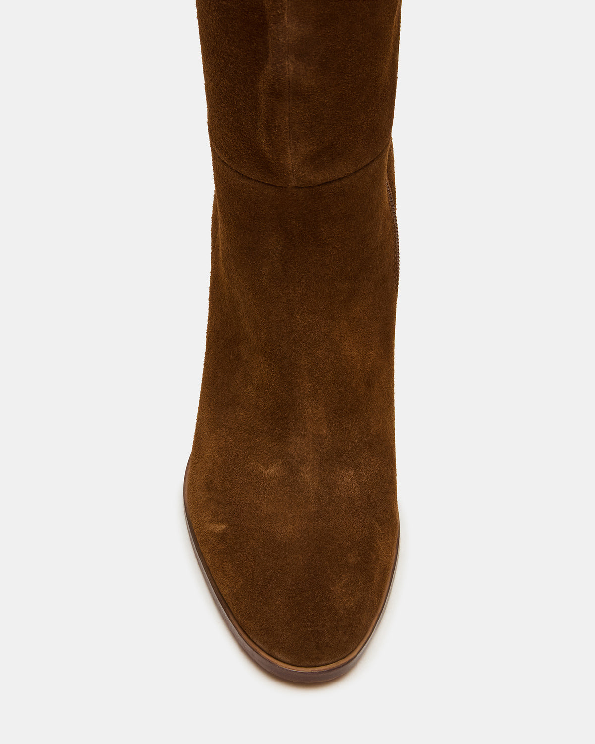 WINSLET Chestnut Suede Knee-High Block Heel Women's Boot | Steve Madden Premium