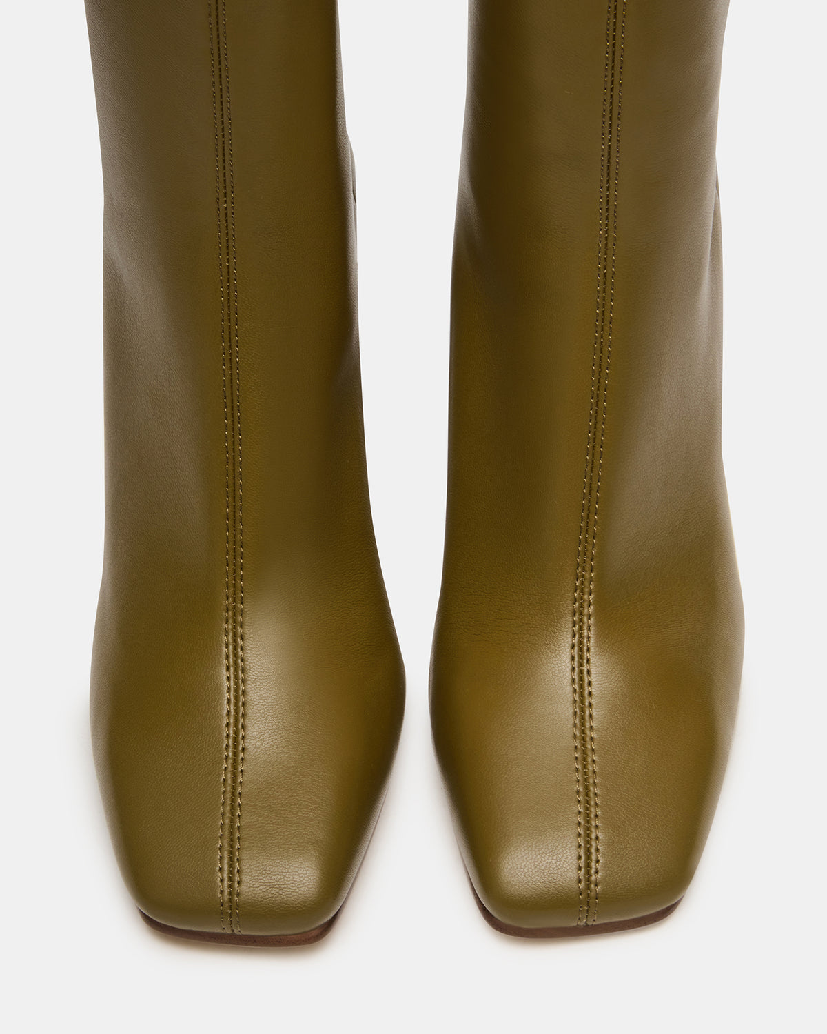 KHELAN Olive Square-Toe Heeled Women's Ankle Boot | Steve Madden Discount