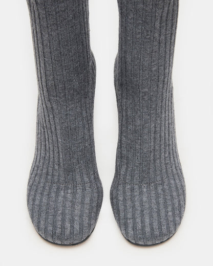 LORENZA Knit Grey Women's Ankle Boot | Steve Madden Quality