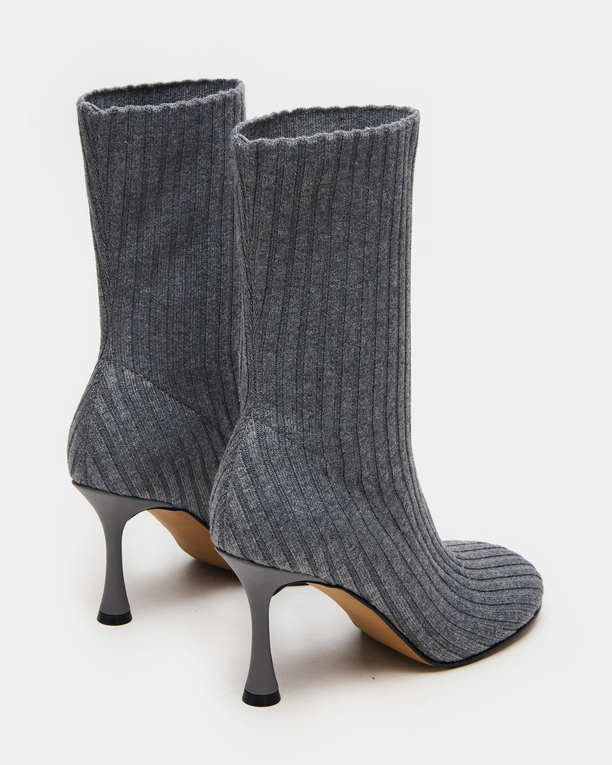 LORENZA Knit Grey Women's Ankle Boot | Steve Madden Quality