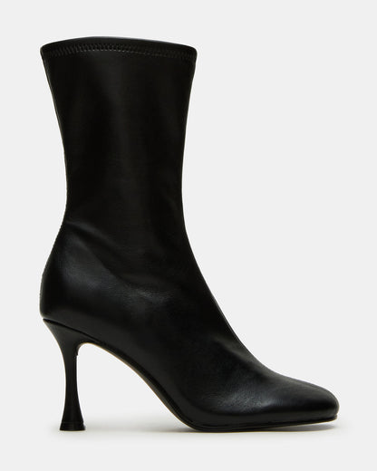 LORENZA Black Heeled Women's Ankle Boot | Steve Madden New