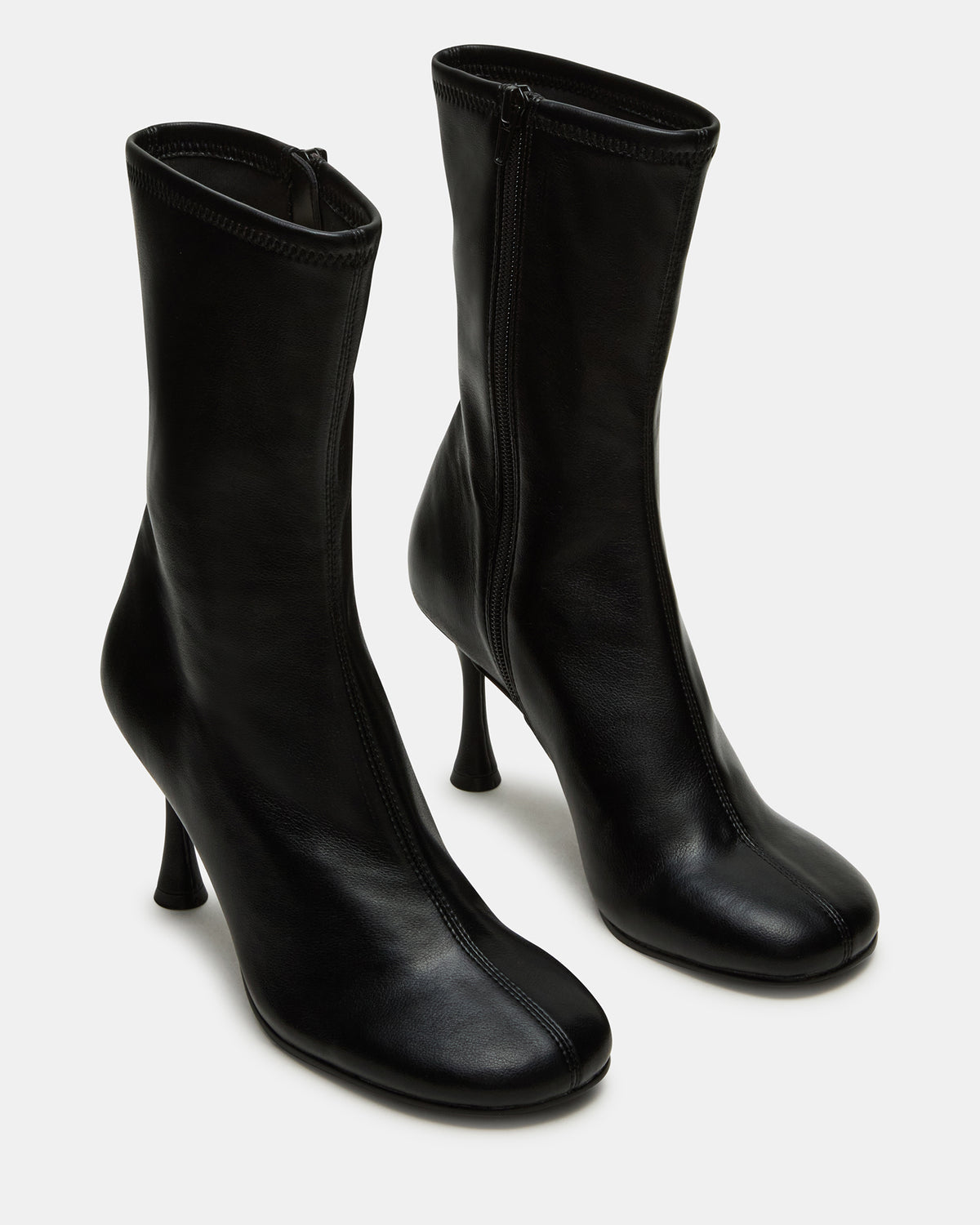 LORENZA Black Heeled Women's Ankle Boot | Steve Madden New
