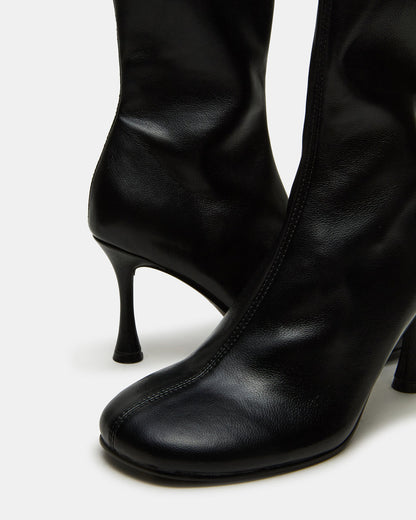 LORENZA Black Heeled Women's Ankle Boot | Steve Madden New