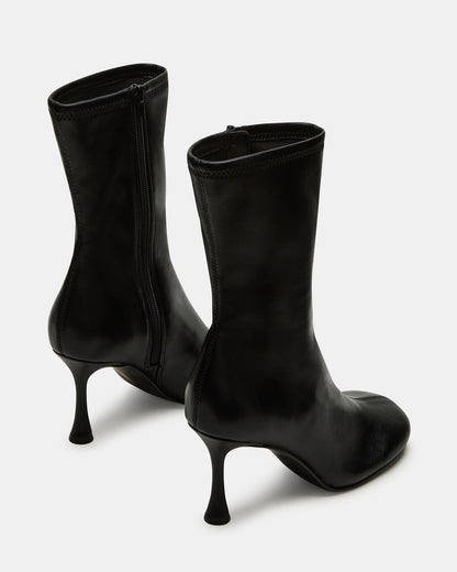 LORENZA Black Heeled Women's Ankle Boot | Steve Madden New