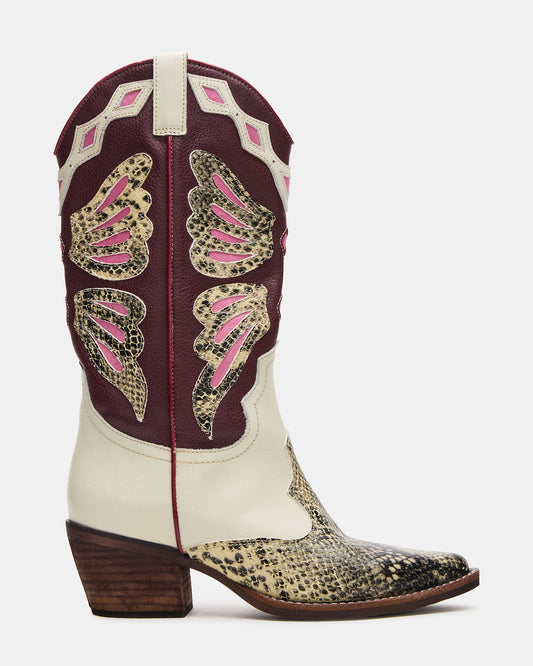 ARROYO Brown Multi Western Pointed-Toe Women's Boot | Steve Madden Everyday