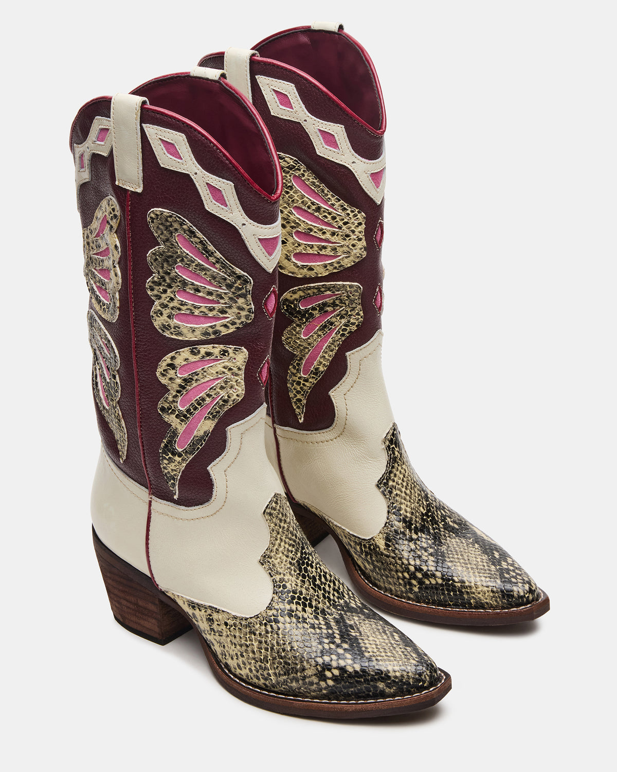 ARROYO Brown Multi Western Pointed-Toe Women's Boot | Steve Madden Everyday