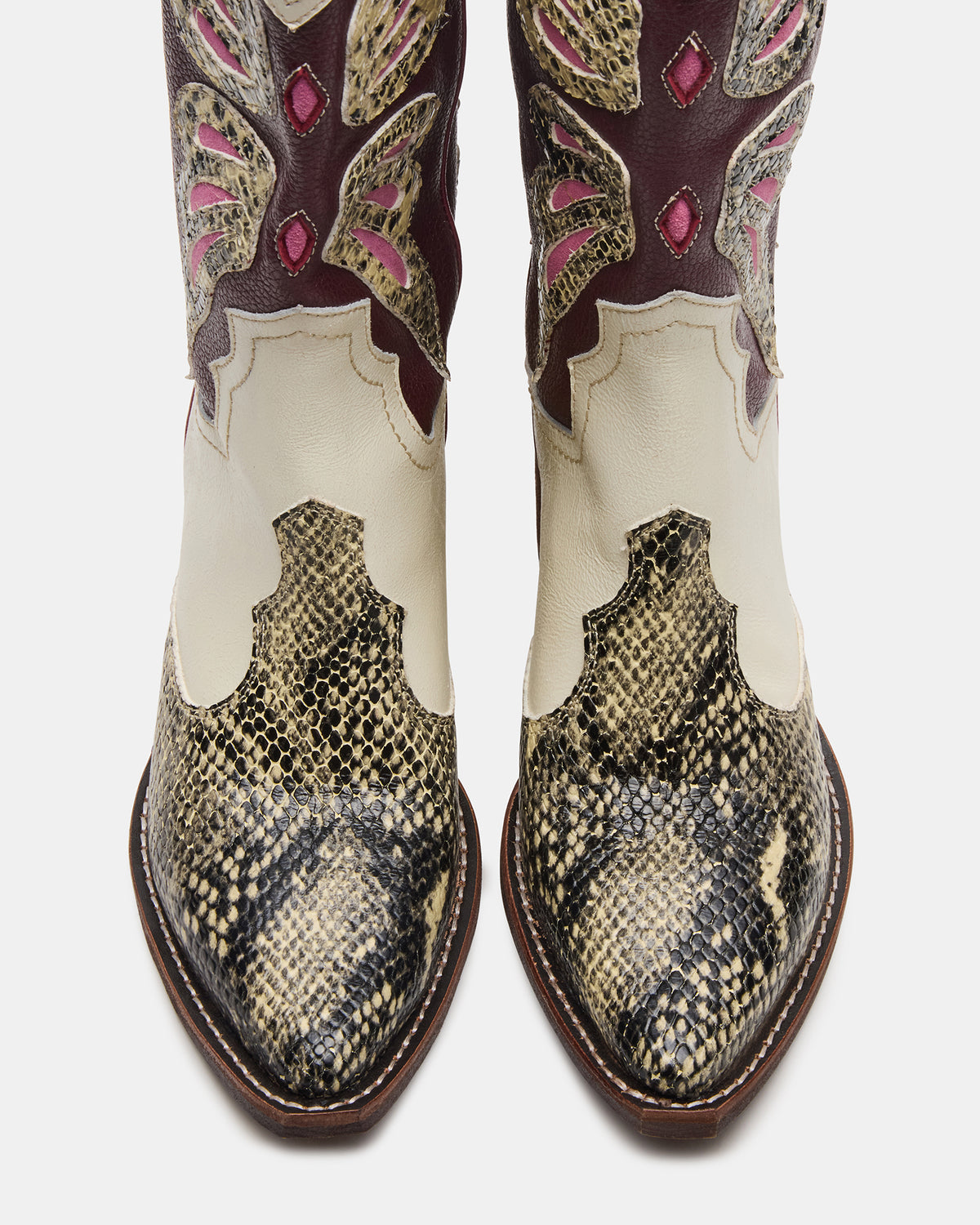 ARROYO Brown Multi Western Pointed-Toe Women's Boot | Steve Madden Everyday