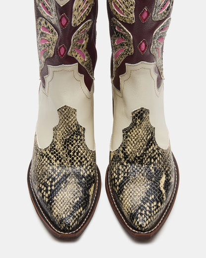 ARROYO Brown Multi Western Pointed-Toe Women's Boot | Steve Madden Everyday