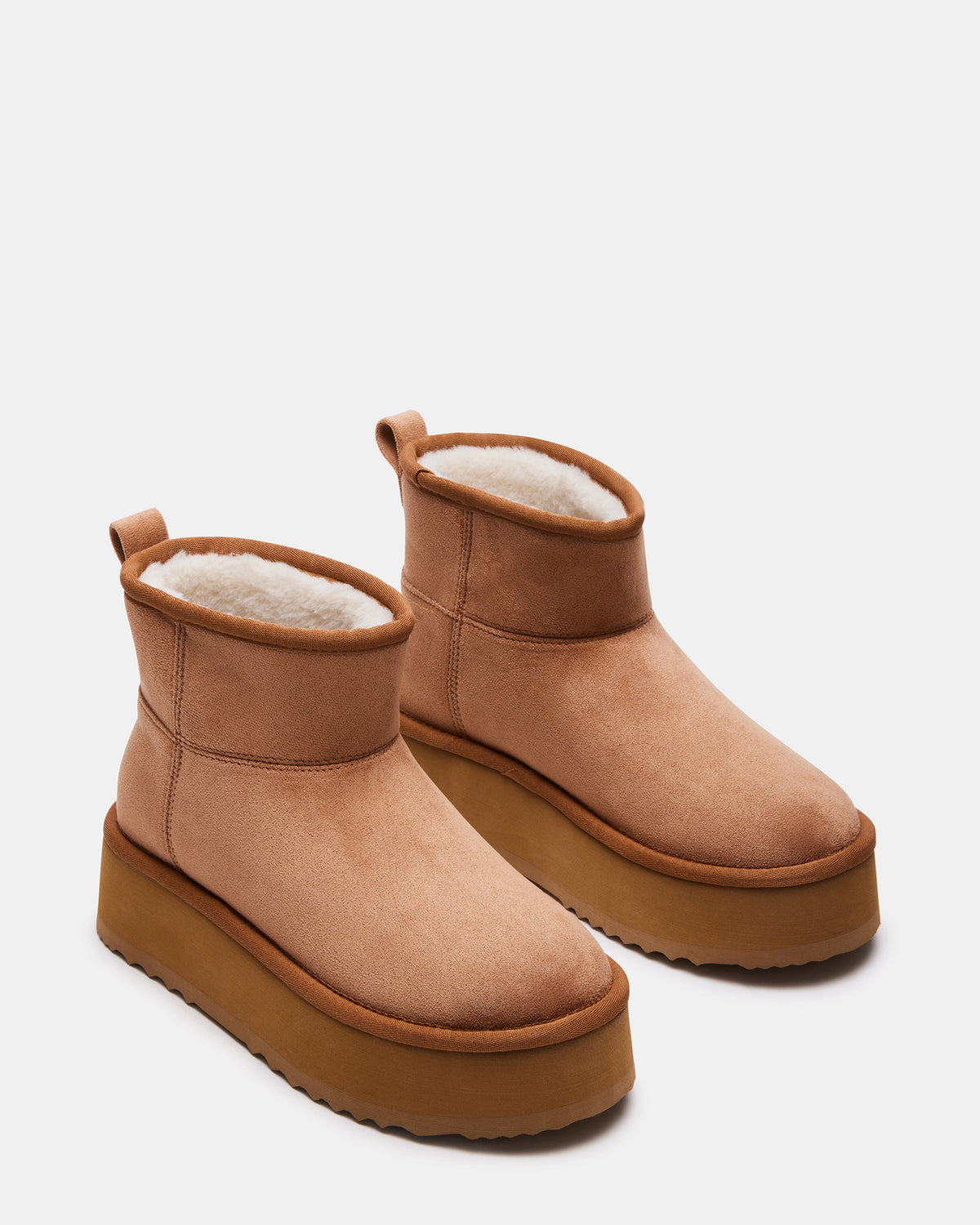 CRUE Chestnut Faux Fur Lined Bootie | Women's Booties | Steve Madden Featured