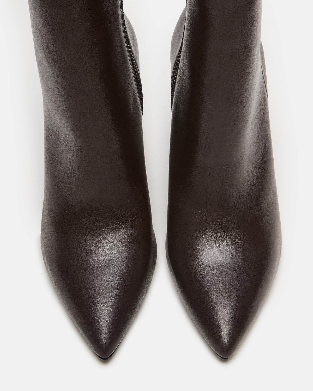 BOLERO Brown Leather Pointed-Toe Heeled Women's Ankle Boot | Steve Madden Smart Buy
