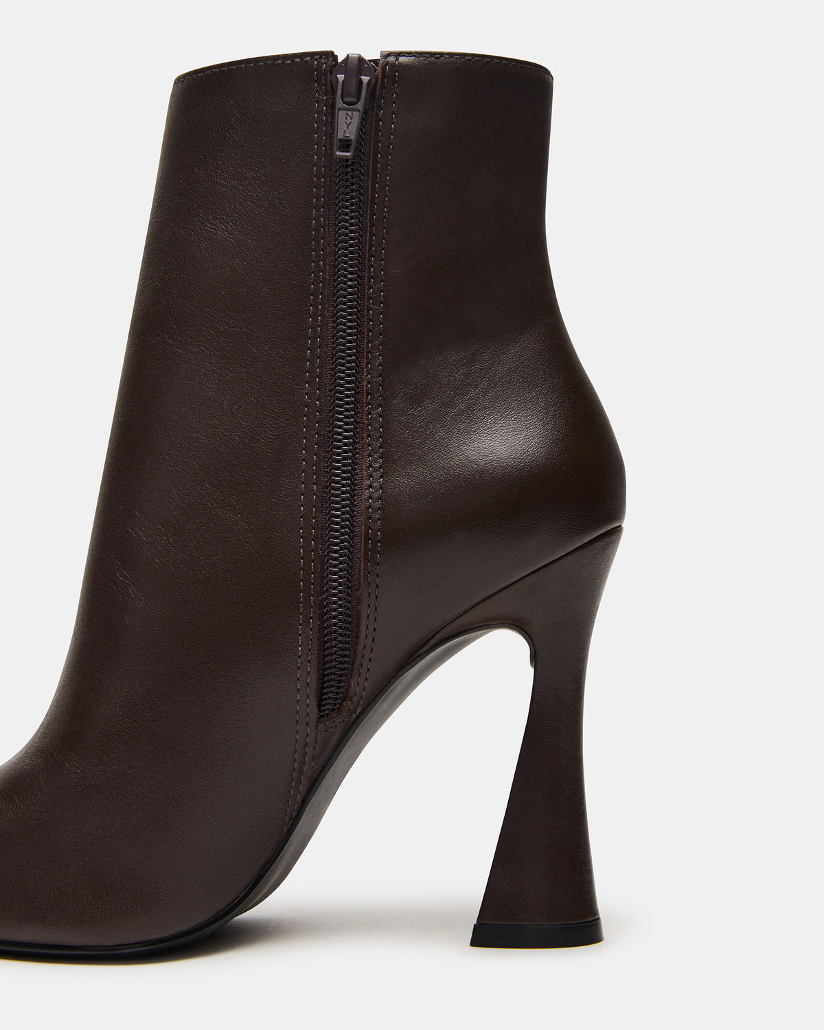 BOLERO Brown Leather Pointed-Toe Heeled Women's Ankle Boot | Steve Madden Smart Buy