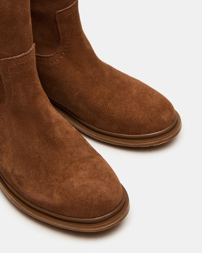 BATES Brown Suede Women's Boot | Steve Madden Best Price
