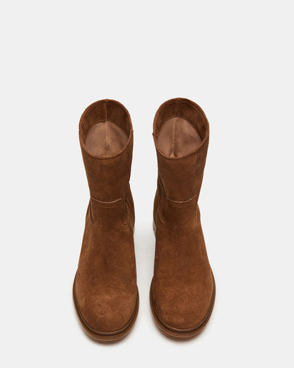 BATES Brown Suede Women's Boot | Steve Madden Best Price