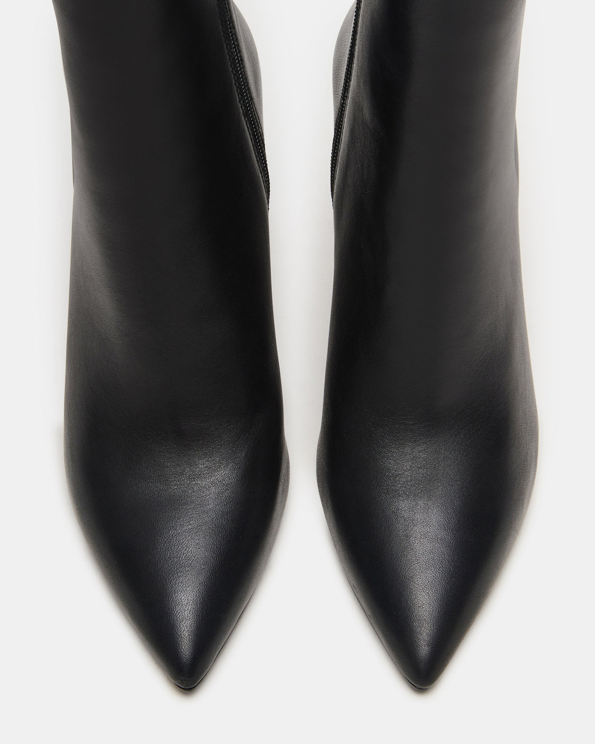 BOLERO Black Leather Pointed-Toe Heeled Women's Ankle Boot | Steve Madden Trending