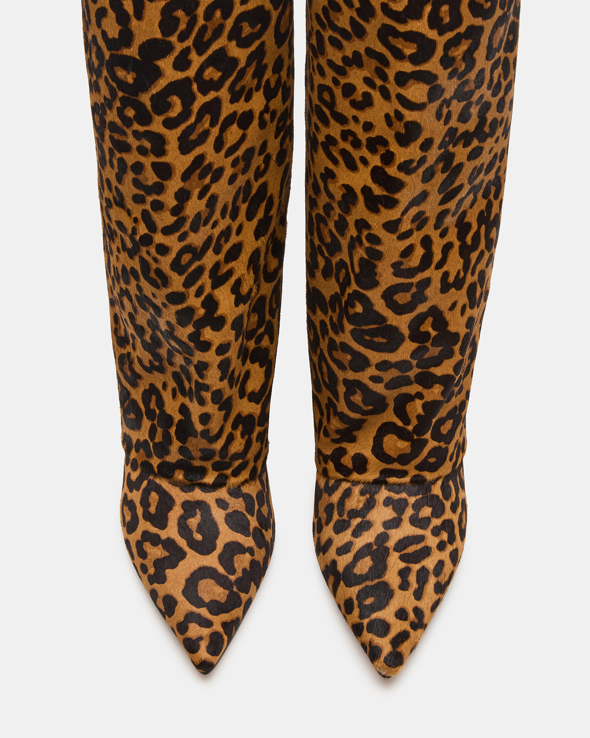 LUCA Leopard Pointed-Toe Cuffed Kitten Heel Women's Boot | Steve Madden Classic