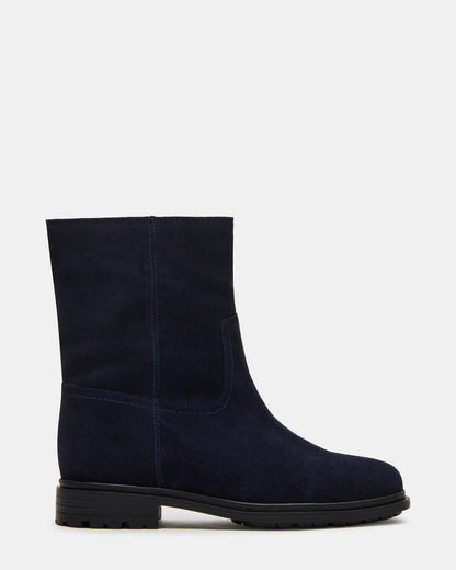 BATES Navy Suede Women's Boot | Steve Madden Classic