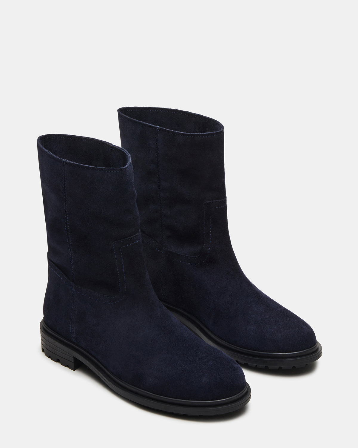 BATES Navy Suede Women's Boot | Steve Madden Classic