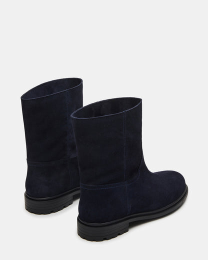 BATES Navy Suede Women's Boot | Steve Madden Classic