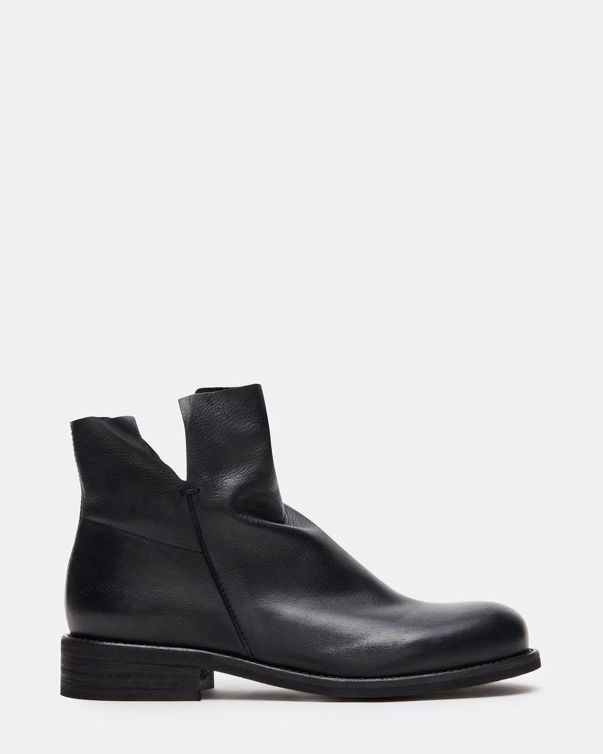 HUGHIE Black Leather Women's Ankle Boot | Steve Madden Latest