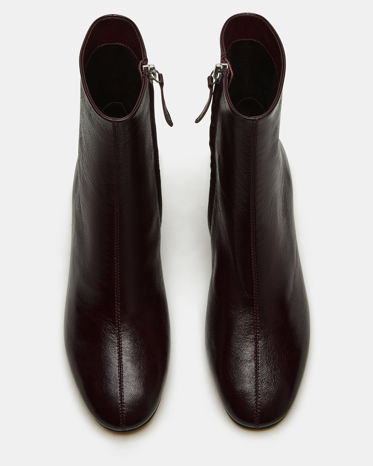 STROME Wine Patent Block Heel Women's Ankle Boot | Steve Madden Everyday