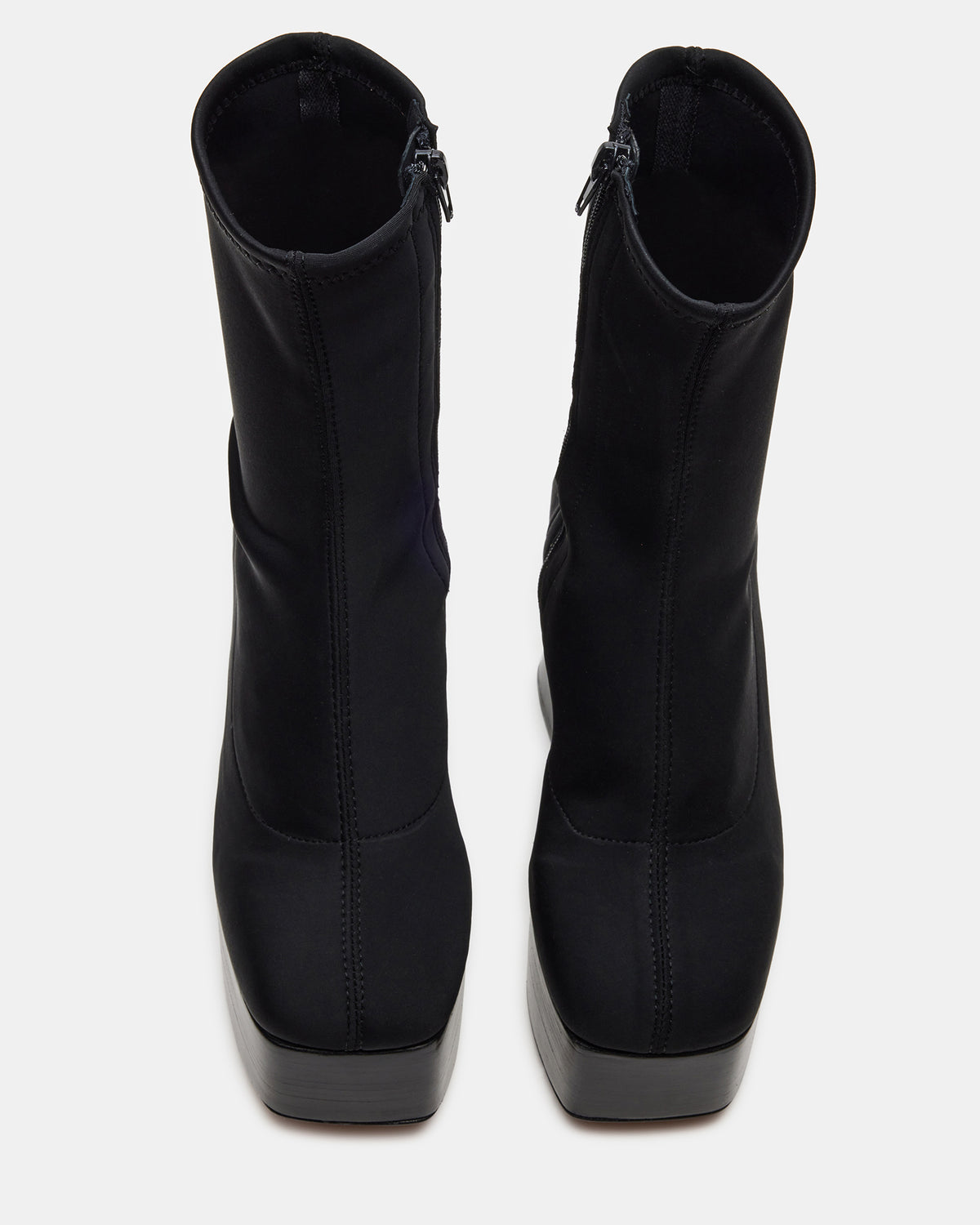 SOHO Black Super Platform Ankle Boot | Women's Booties | Steve Madden Everyday
