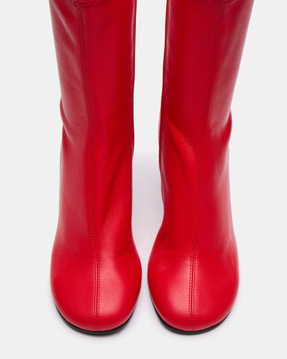 LORENZA Red Heeled Women's Ankle Boot | Steve Madden New