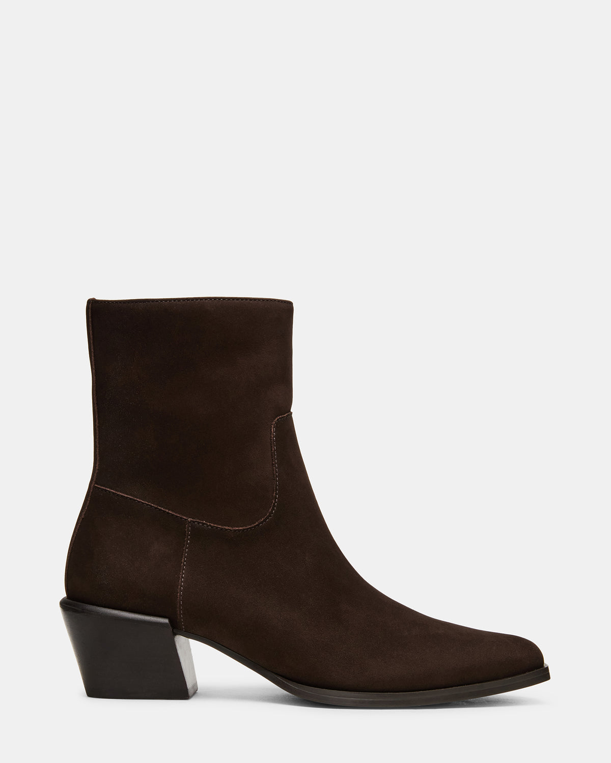 DANEY Brown Suede Square-Toe Women's Ankle Boot | Steve Madden Latest