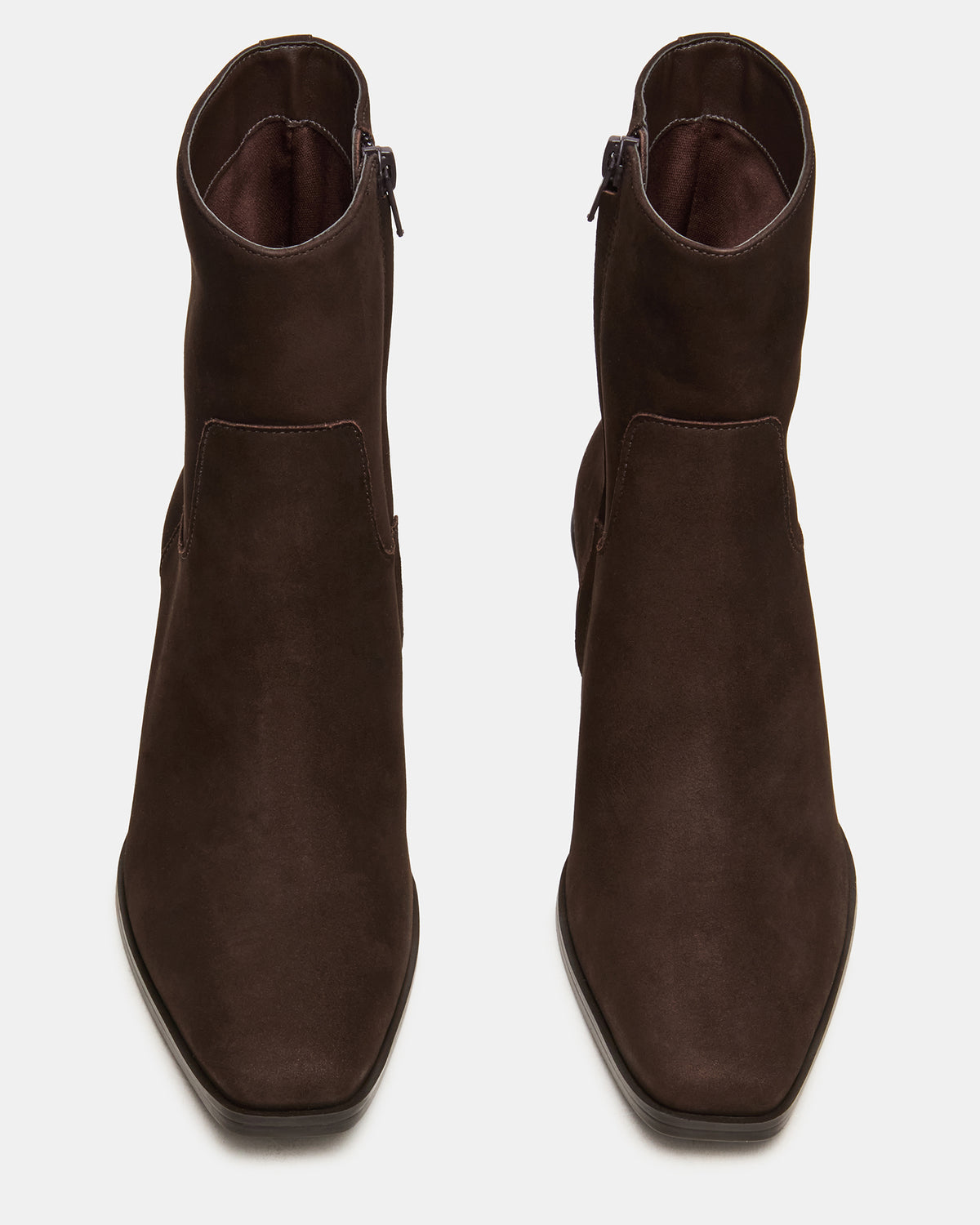DANEY Brown Suede Square-Toe Women's Ankle Boot | Steve Madden Latest