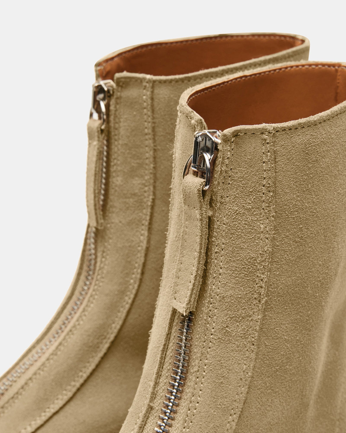 JONES Tan Suede Zipper Lug Women's Ankle Boot | Steve Madden New