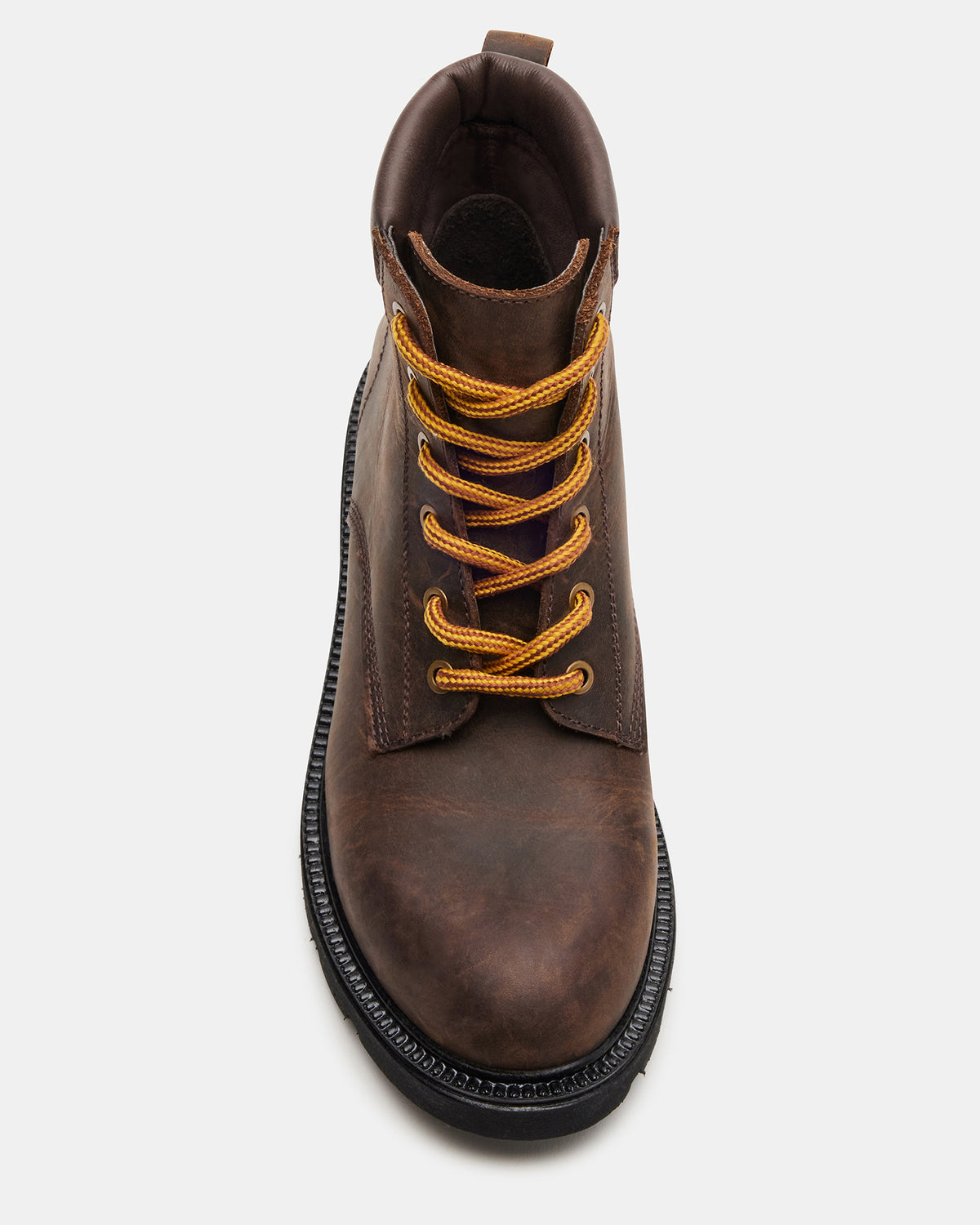 WYLDER Brown Leather Ankle Boot | Women's Booties | Steve Madden Classic