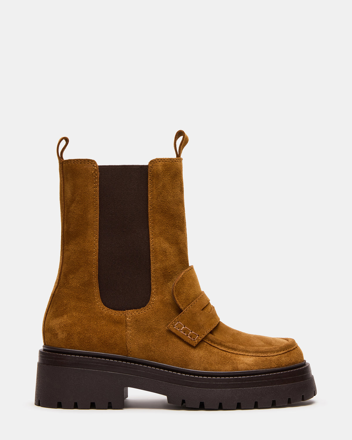 CONWAY Coganc Suede Platform Lug Chelsea Women's Ankle Boot | Steve Madden Discount