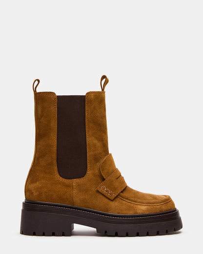 CONWAY Coganc Suede Platform Lug Chelsea Women's Ankle Boot | Steve Madden Discount