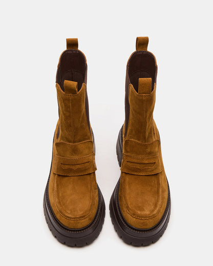 CONWAY Coganc Suede Platform Lug Chelsea Women's Ankle Boot | Steve Madden Discount